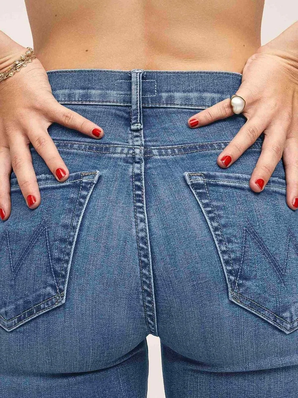 NWT Size 31 Mother Denim The Hustler Ankle Fray Jeans in Healing Jar - Picture 2 of 12